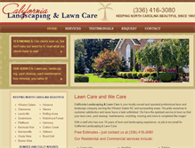 Tablet Screenshot of californialandscapeandlawn.com